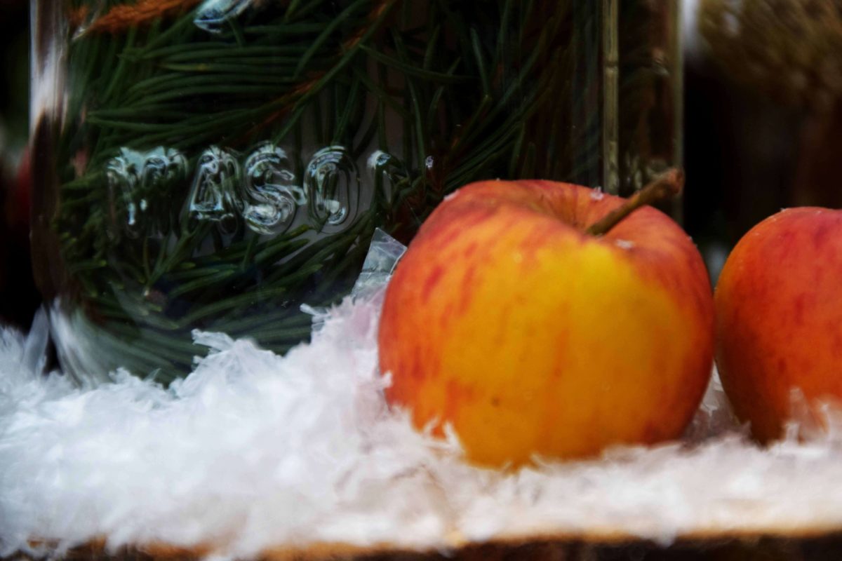 Weihnachtsdeko im Glas