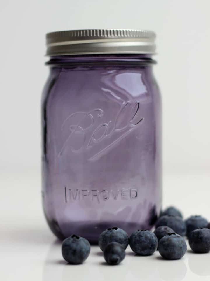 Ball Mason Jar 16oz lila Blueberries
