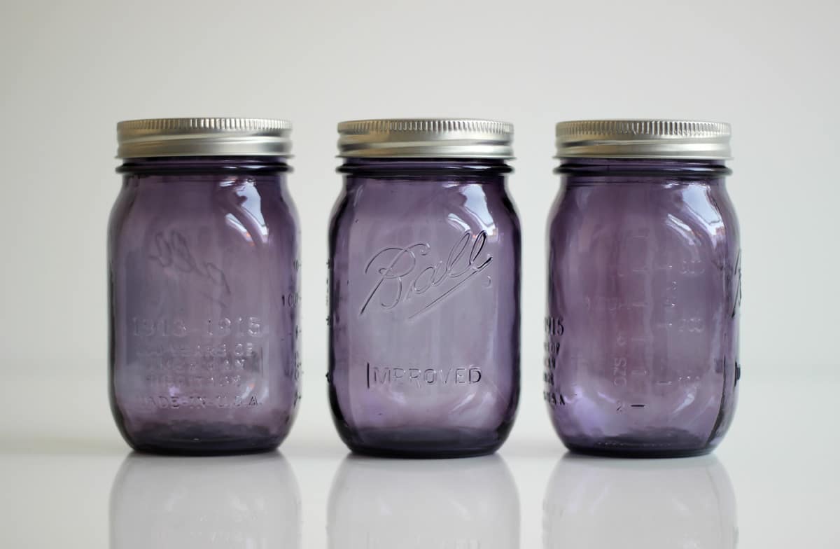 Ball Mason Jar Lila Purple