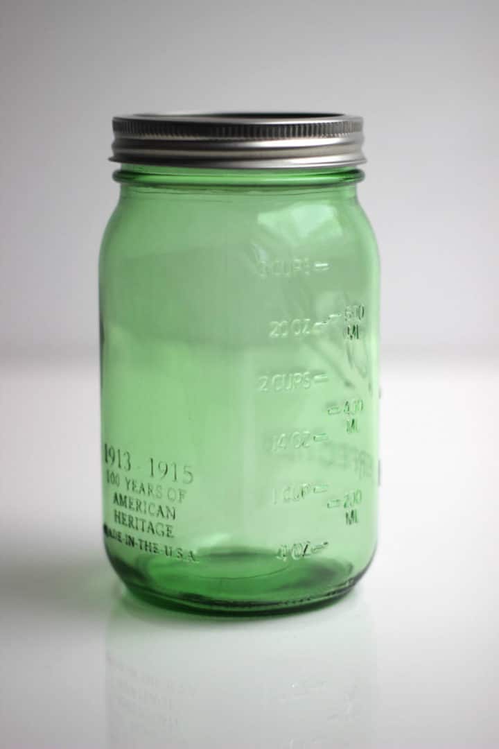 Grünes Einmachglas im Vintage Look von Ball