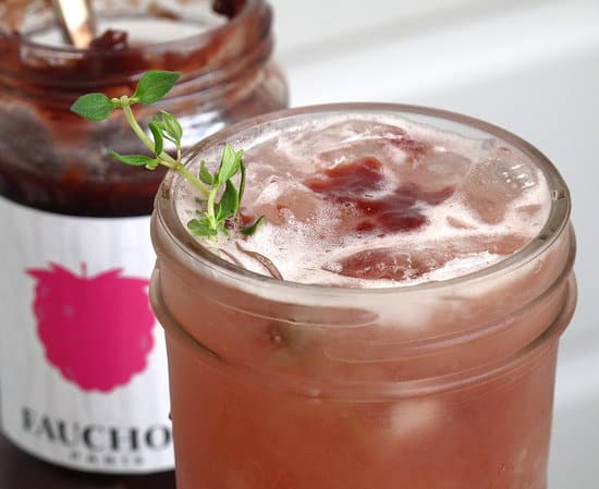 Jam Cocktail in a Jar