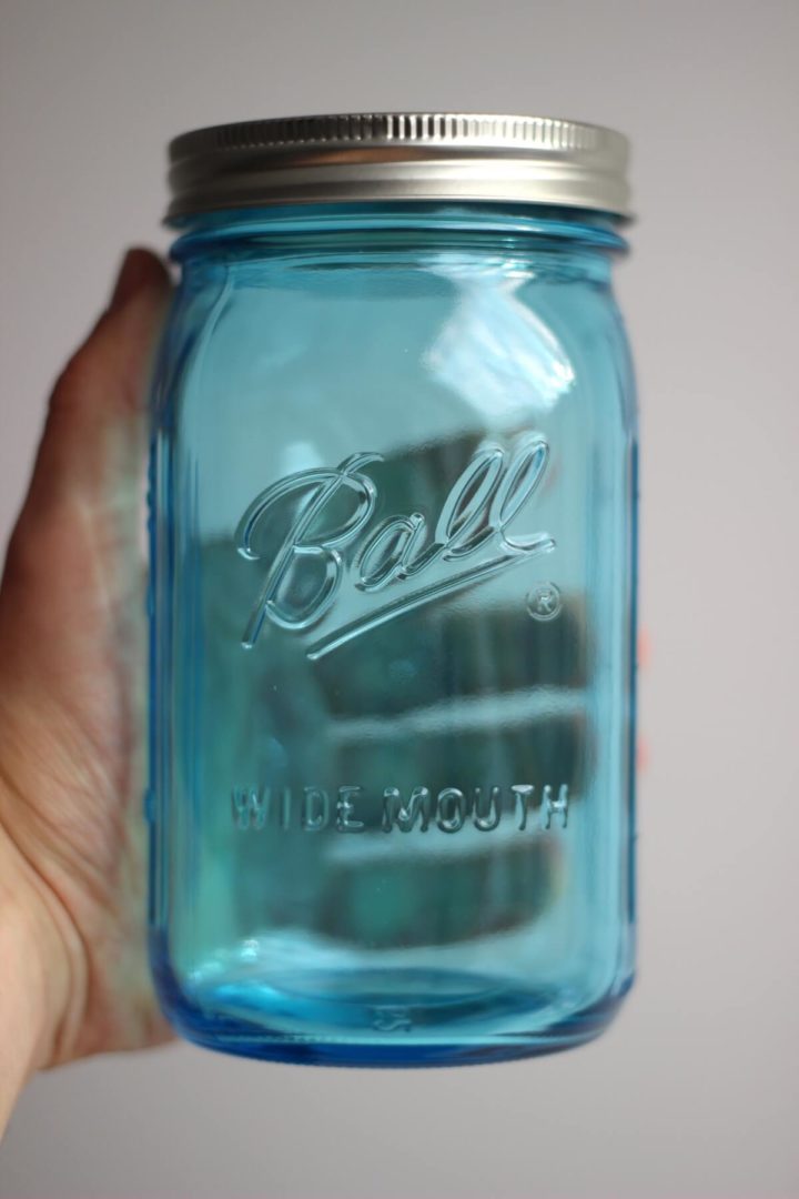 Elite Ball Mason Jar Limited Edition 32oz Blau