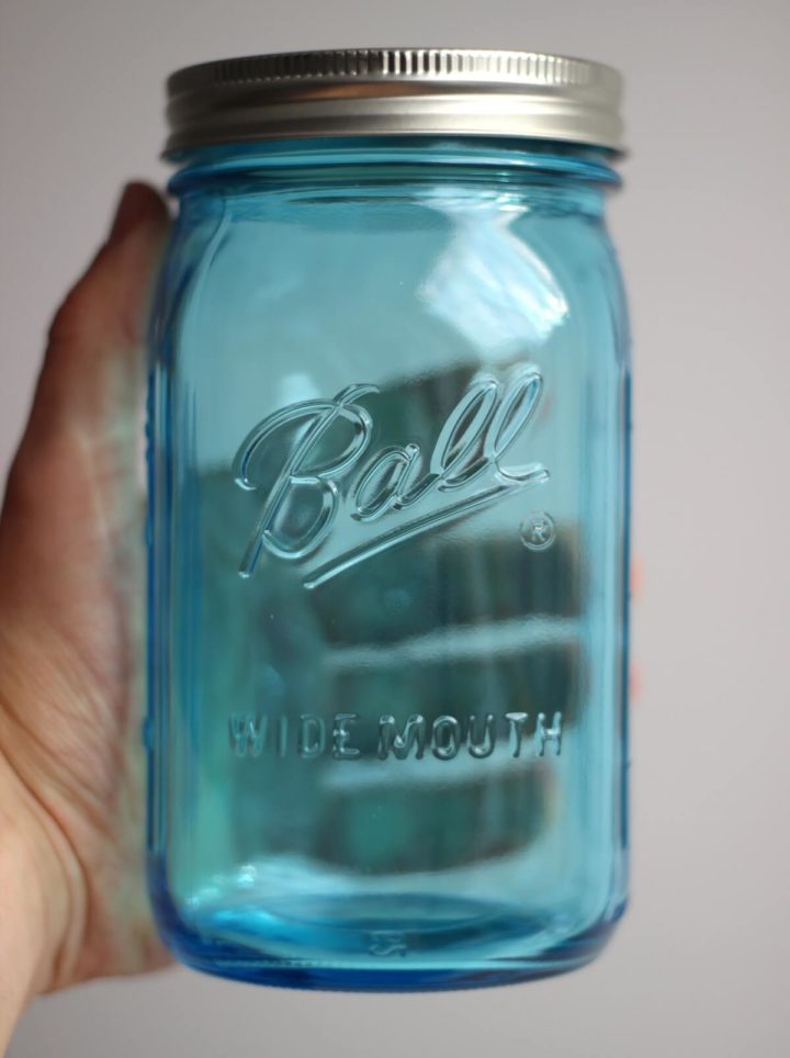 BLUE Elite collection4er-Set16oz Einmachglas 470ml Mason Jar blau 
