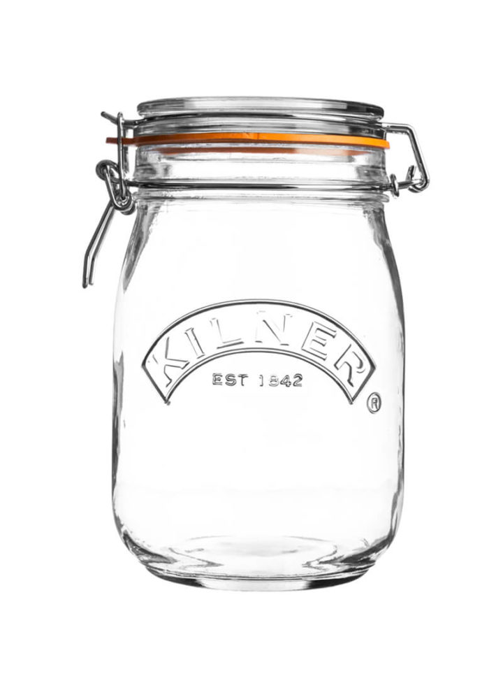 1 Liter Aufbewahrung Einmachglas mit Bügelverschluss