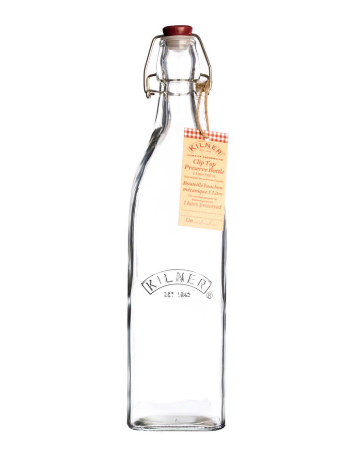 Glasflasche 1 Liter mit Bügelverschluss