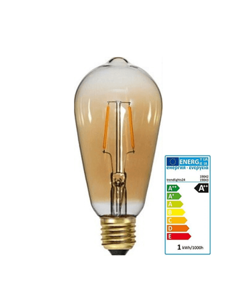 Edison LED Bild mit Energielabel