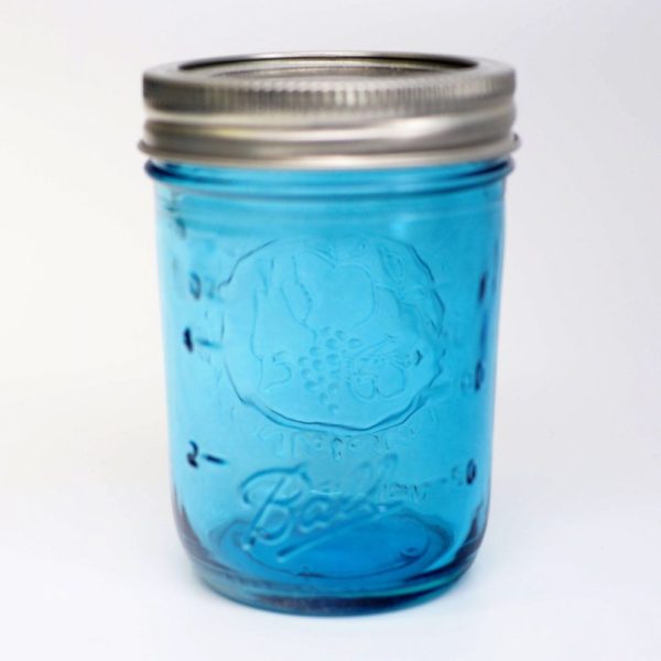 Ball Mason Jar Elite Regular Mouth 8oz Glas in Farbe Blau